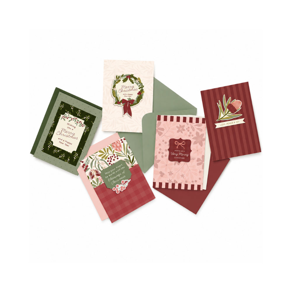 Christmas Card Making Kit - BERRY FLORA