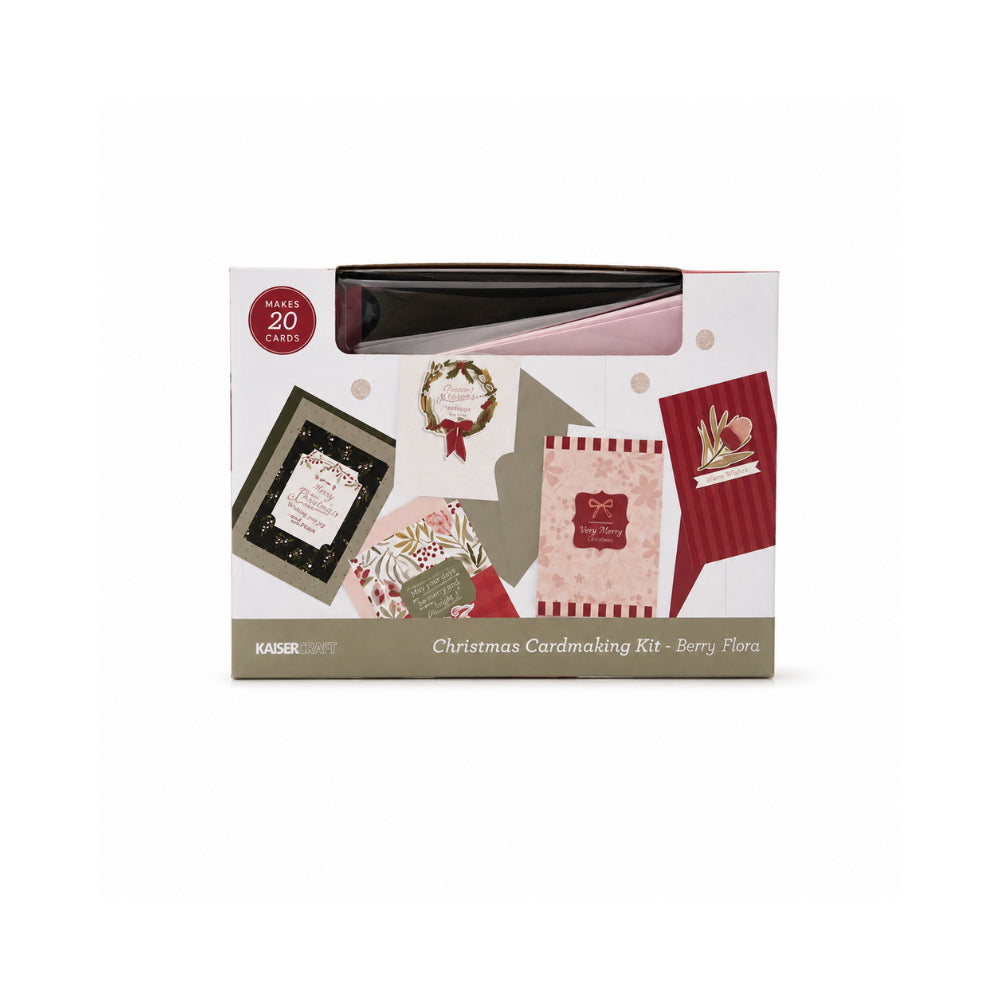 Christmas Card Making Kit - BERRY FLORA