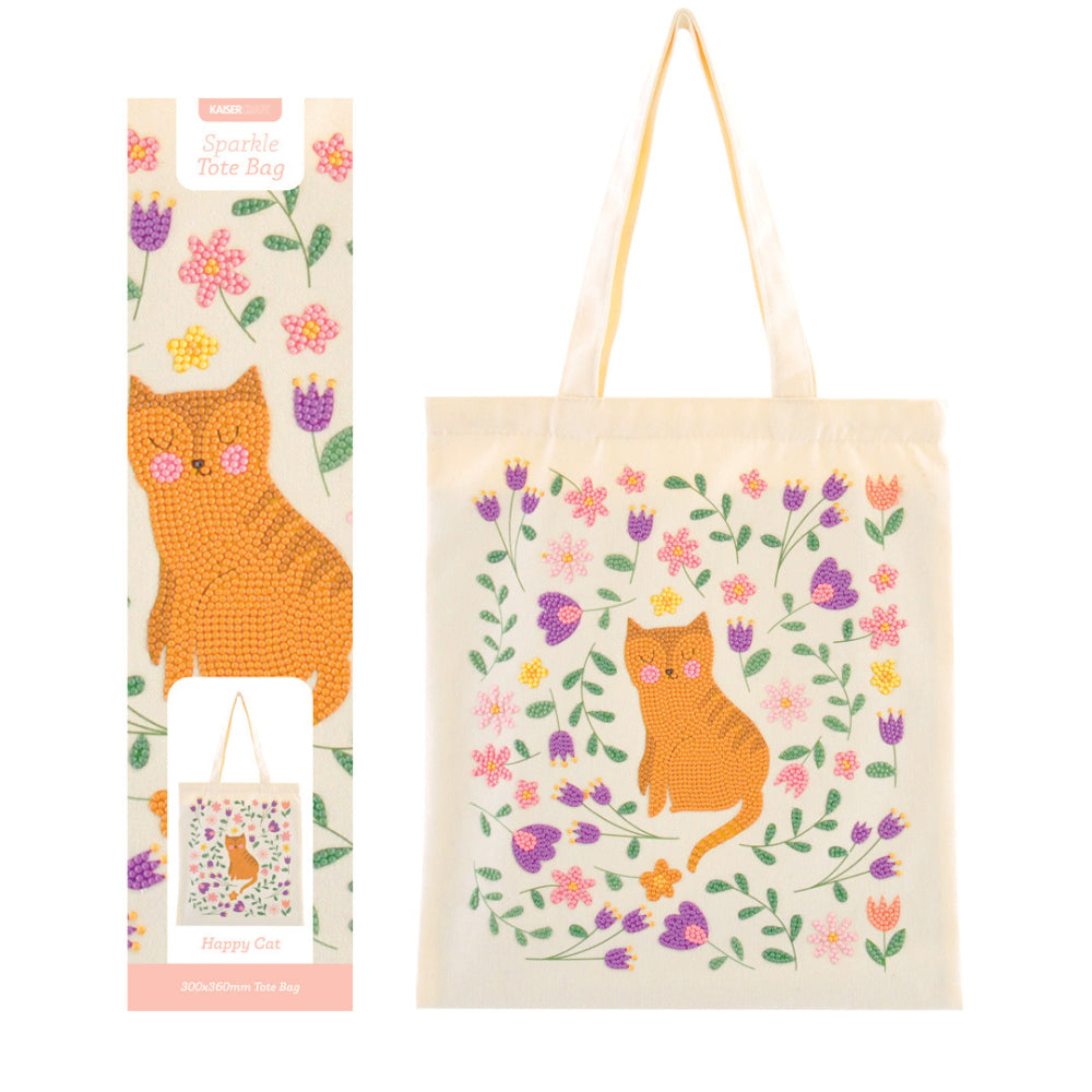 Kaiser Sparkle Tote Bag - HAPPY CAT