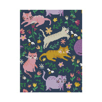 Stretched Canvas Sparkle Kits 30 x 40 cm - Happy Cats