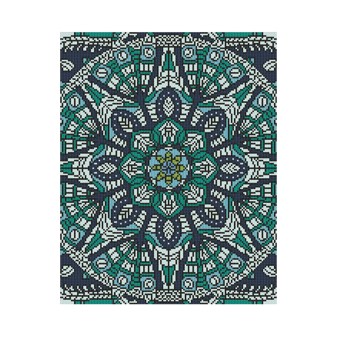 Stretched Canvas Sparkle Kits 40 x 50cm - Mandala