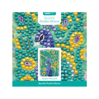 Kaisercraft Sparkle Pocket Mirror - BRIGHT PEACOCK RECTANGLE