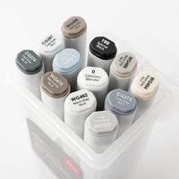 Premium Art Markers 12 Pack - Greyscale