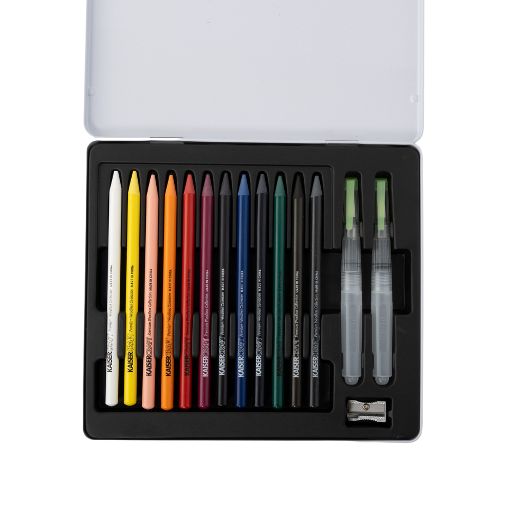 Premium Woodless Watercolour Pencils 12 Pack