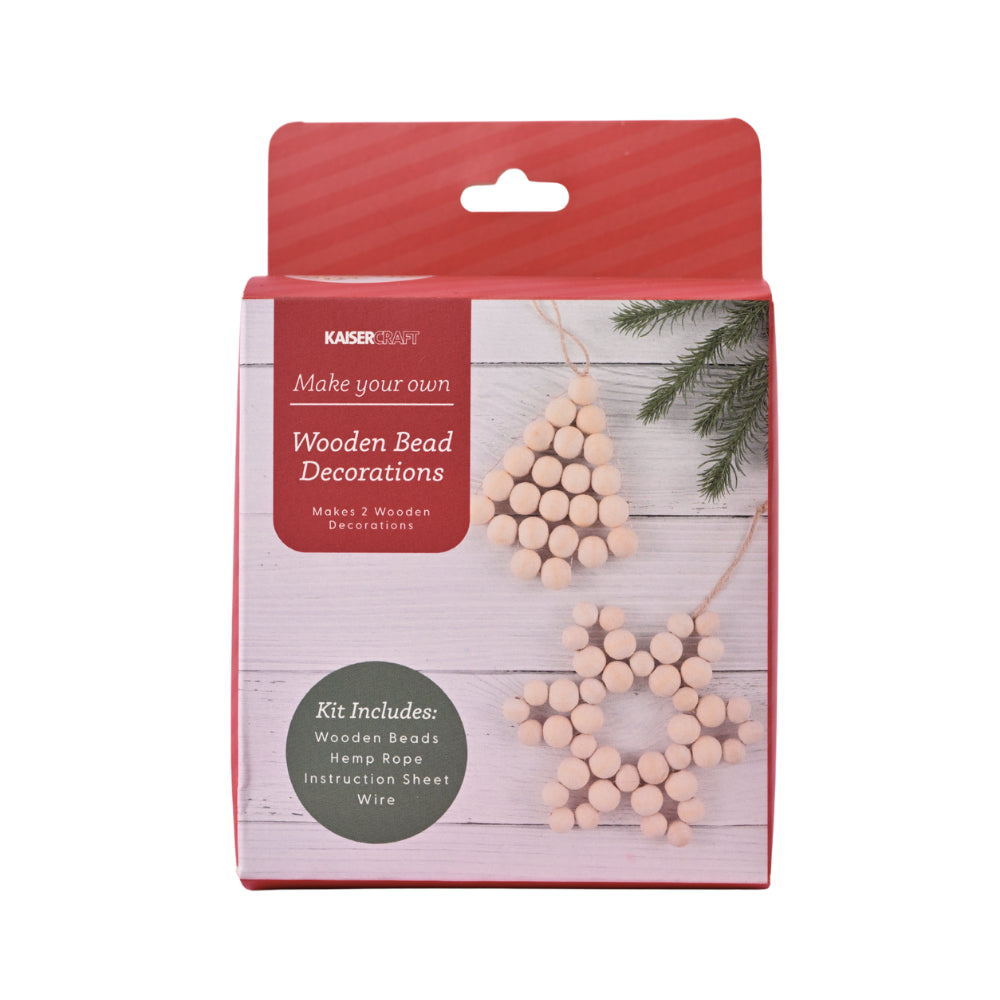 Christmas MYO Wooden Bead Decorations
