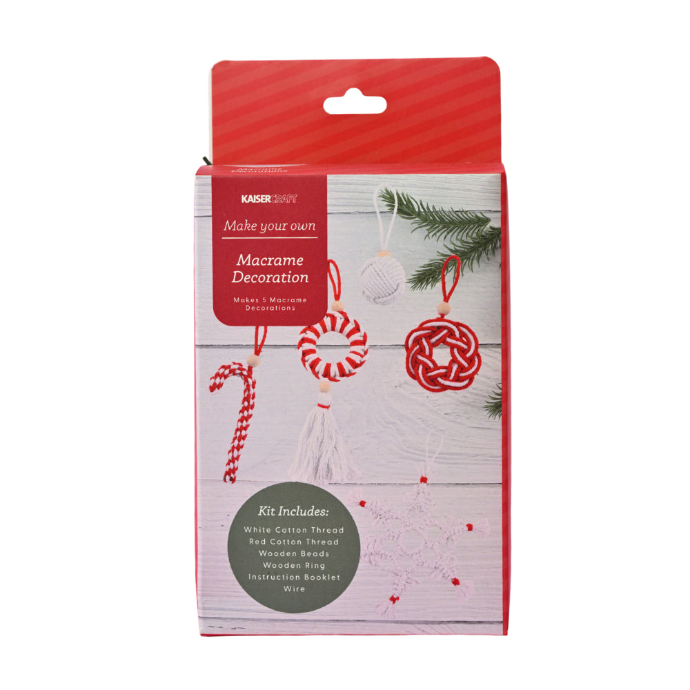 Christmas MYO Macrame Decorations 5 Packs