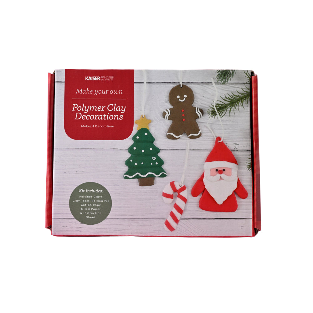 Christmas MYO Polymer Clay Decorations 4 Packs
