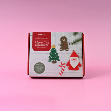 Christmas MYO Polymer Clay Decorations 4 Packs