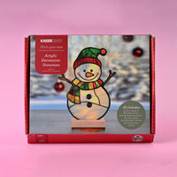 Christmas Paint Your Own Acrylic Decoration Kit - Snowman