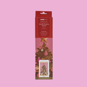 Christmas Sparkle Hanging Canvas 30x50cm - Tree