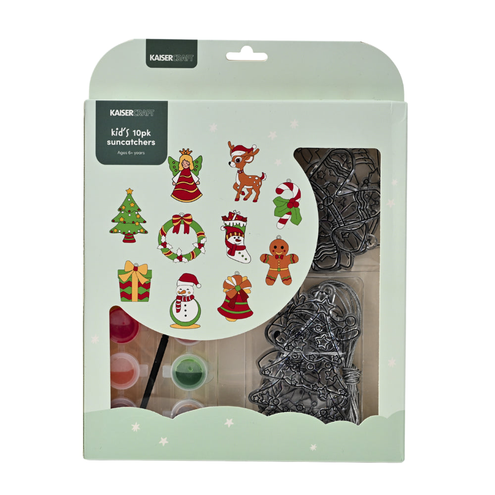 Christmas Suncatcher 10 Pack - Christmas Mix