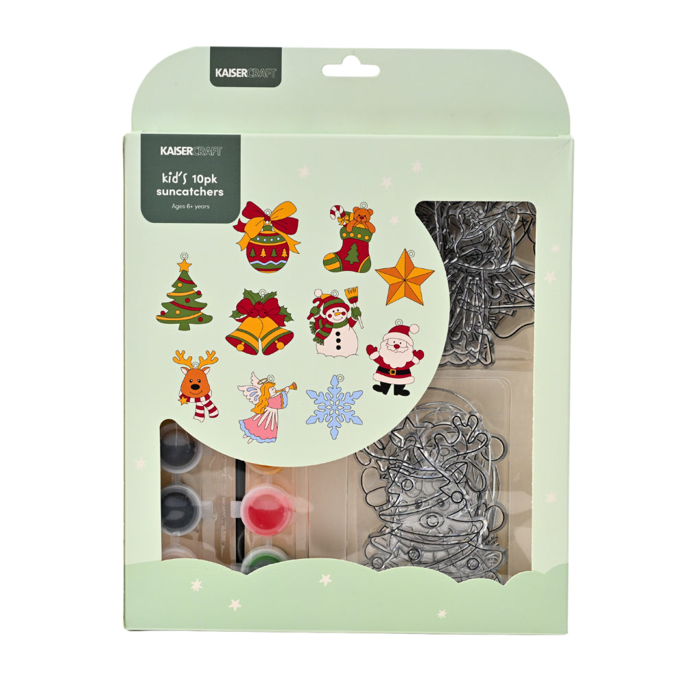 Christmas Suncatcher 10 Pack - Festive Mix