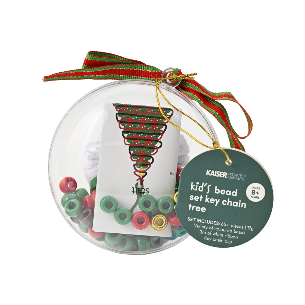 Christmas Bead Set Keychain Decorations - Tree