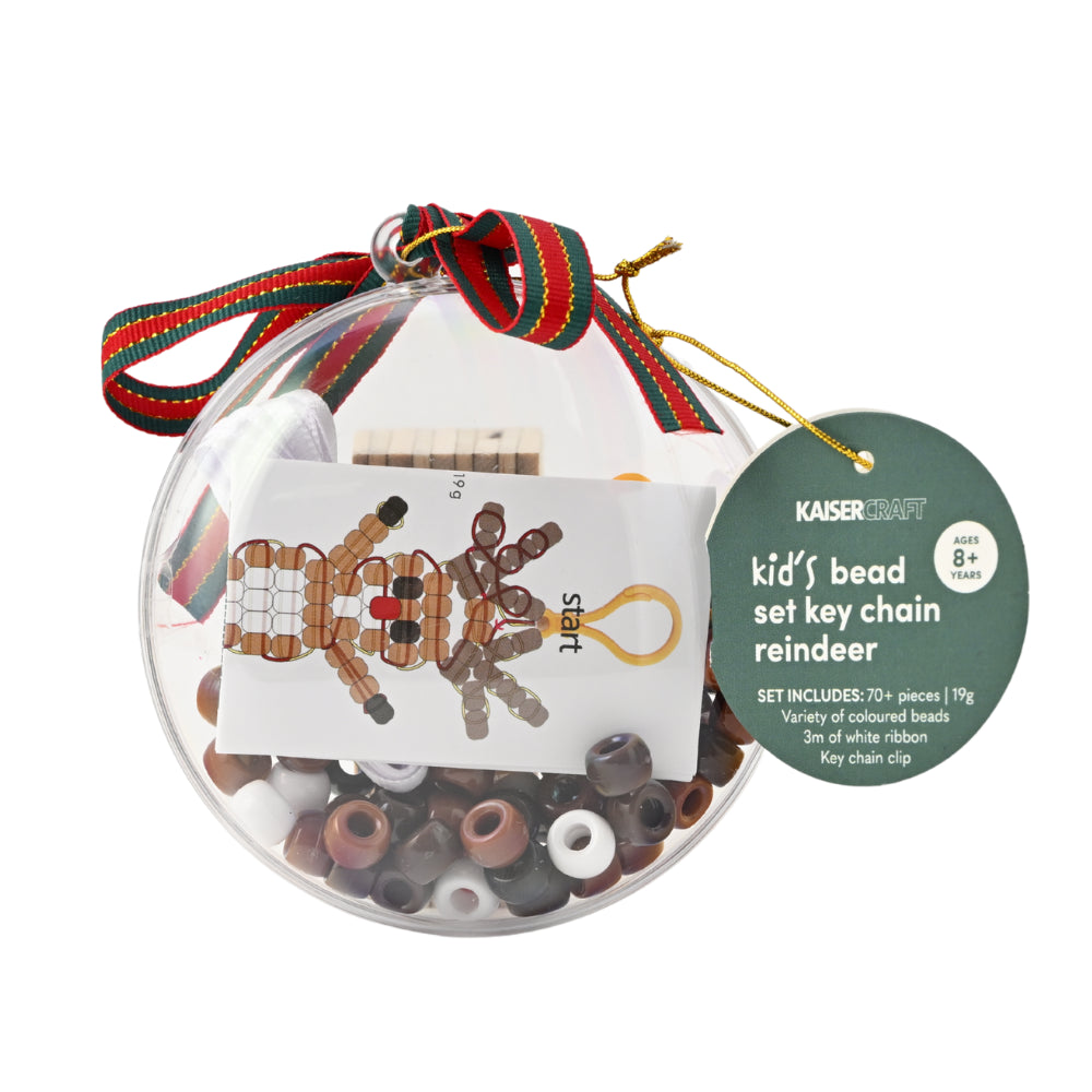 Christmas Bead Set Keychain Decorations - Reindeer