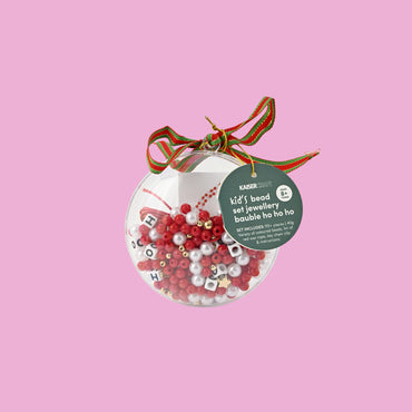 Christmas Bead Set Keychain Decorations - Bauble Ho Ho Ho