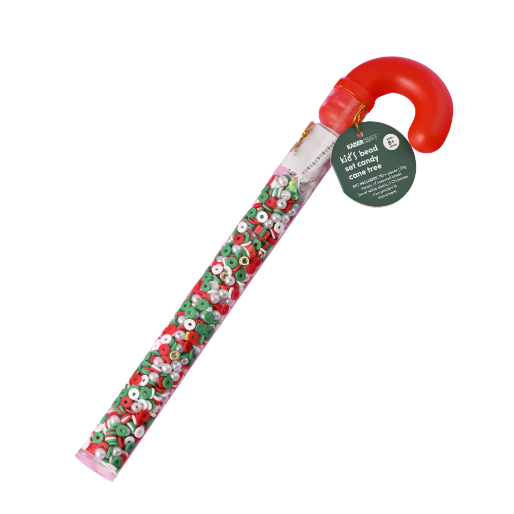 Christmas Kid's  Bead Set Candy Cane - Tree Necklace/Bracelet