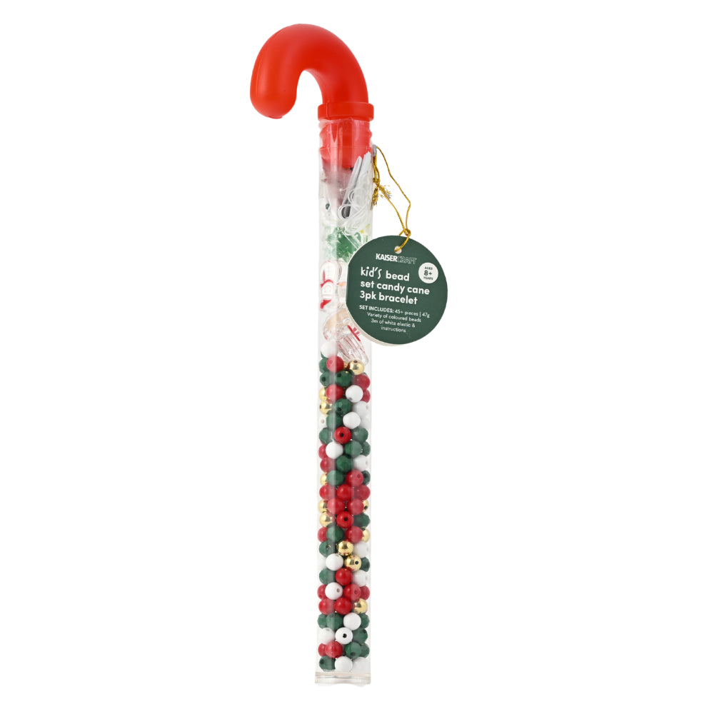 Christmas Bead Set Candy Cane - 3 Pack Bracelet