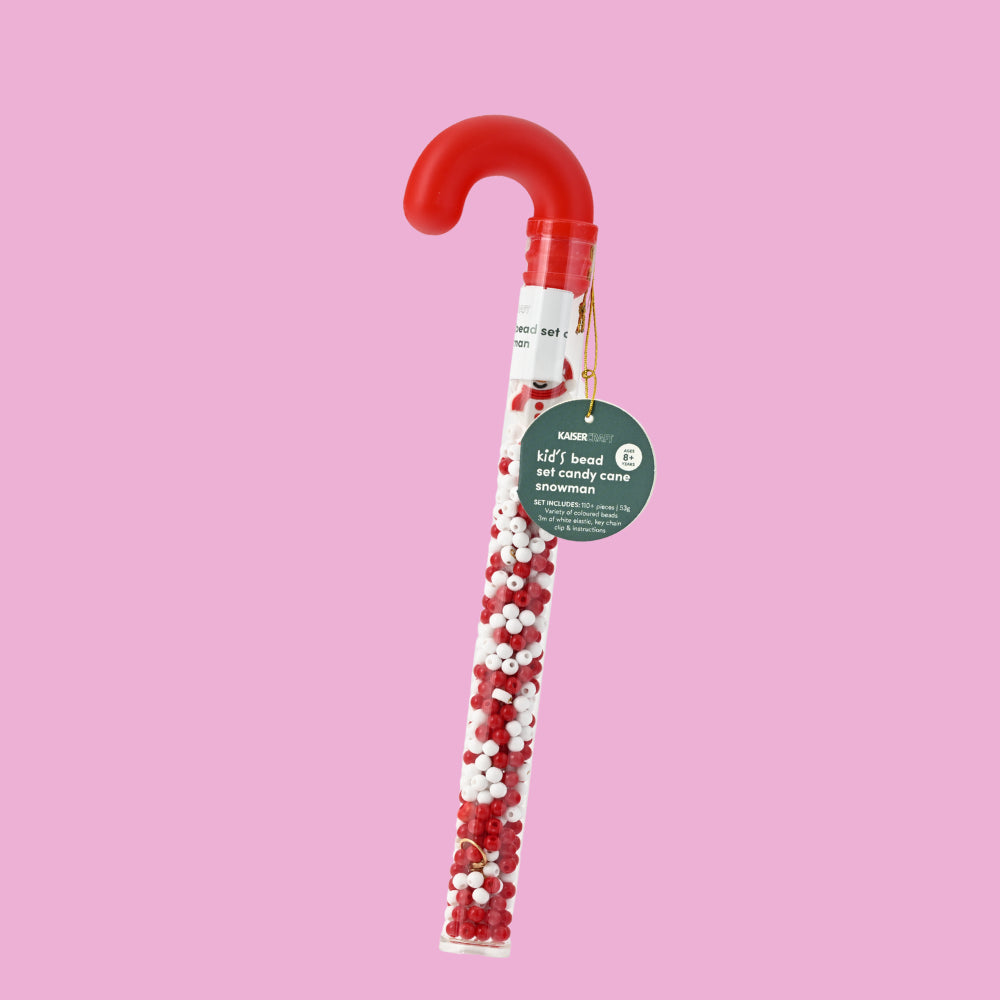 Christmas Bead Set Candy Cane - Snowman Necklace/Bracelet