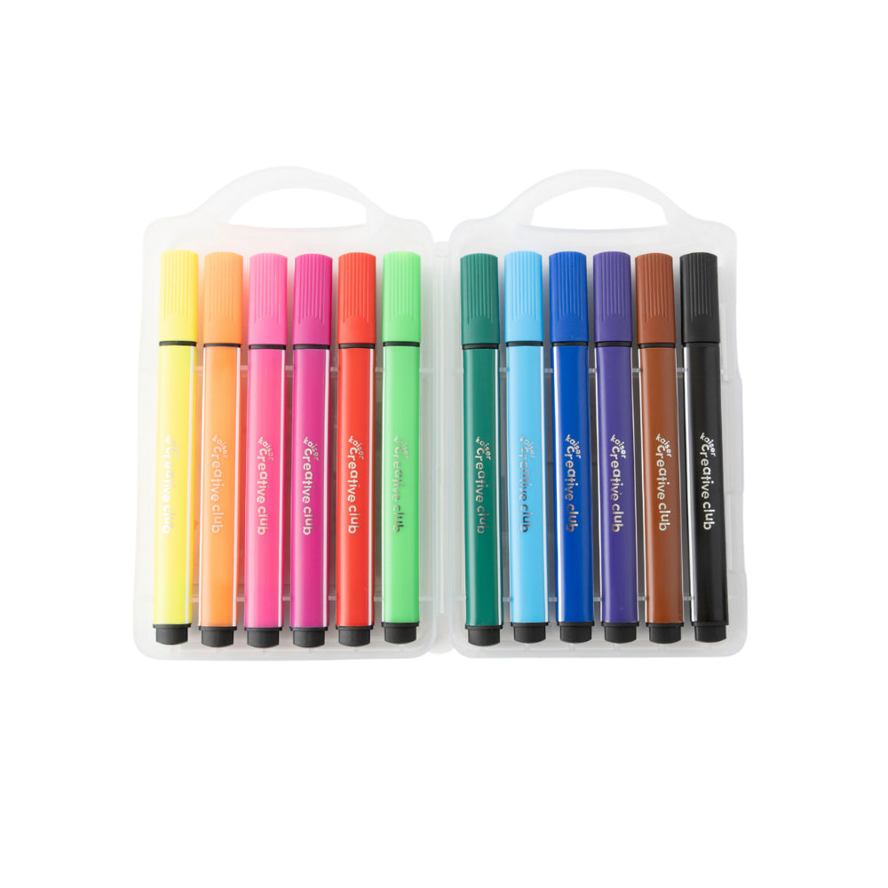 Kaiser Creative Club - Kids Washable Markers 12pk
