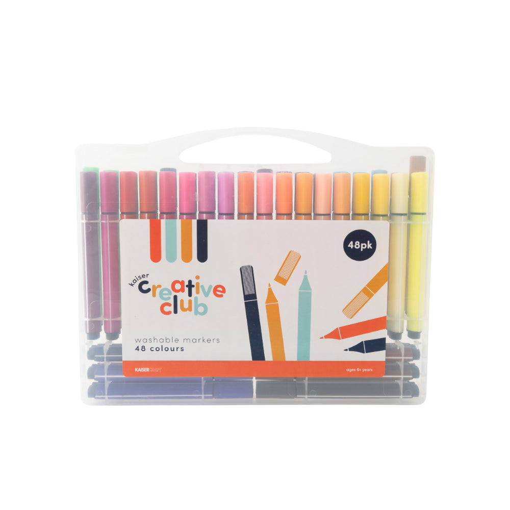 Kaiser Creative Club - Kids Washable Markers 48pk