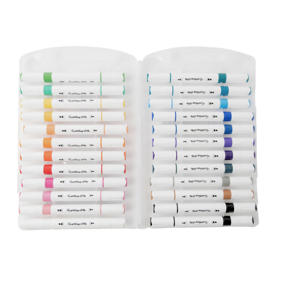 Creative Club Dual End Acrylic Markers 24pk
