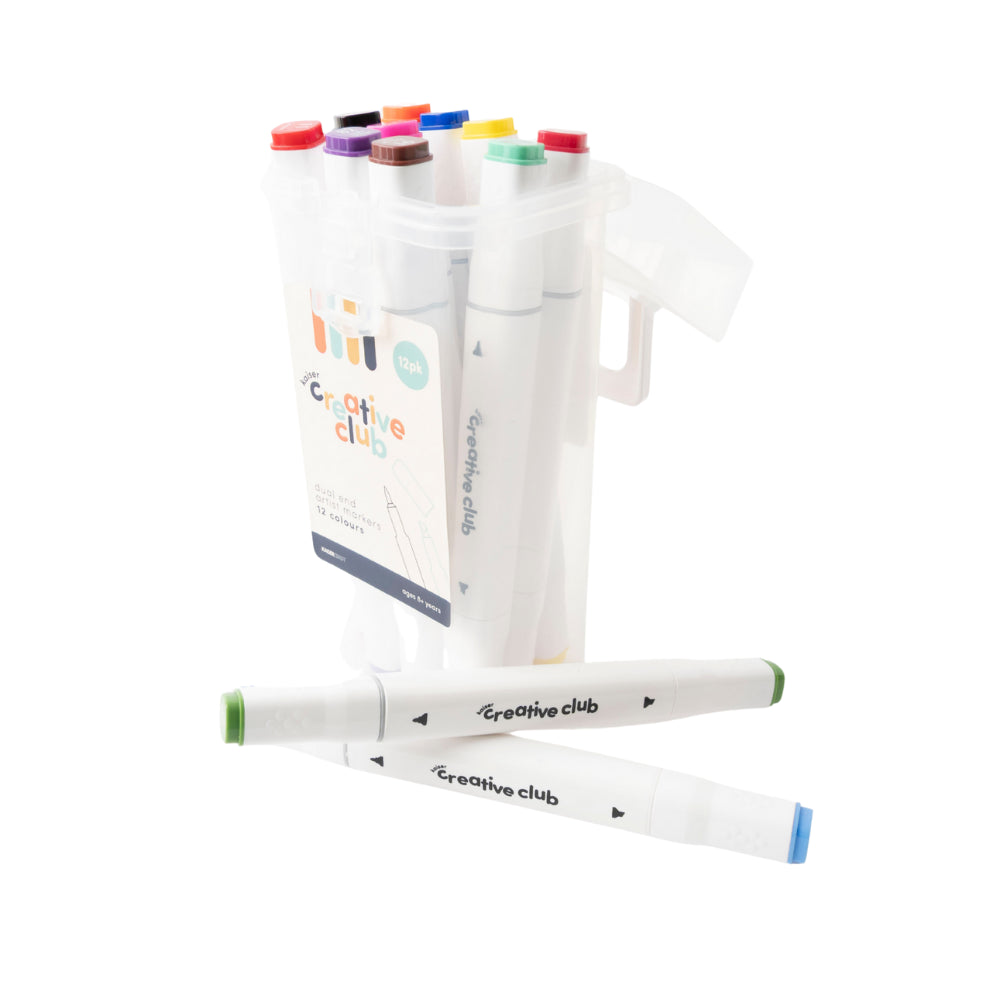Creative Club Dual End Artist Markers 12pk