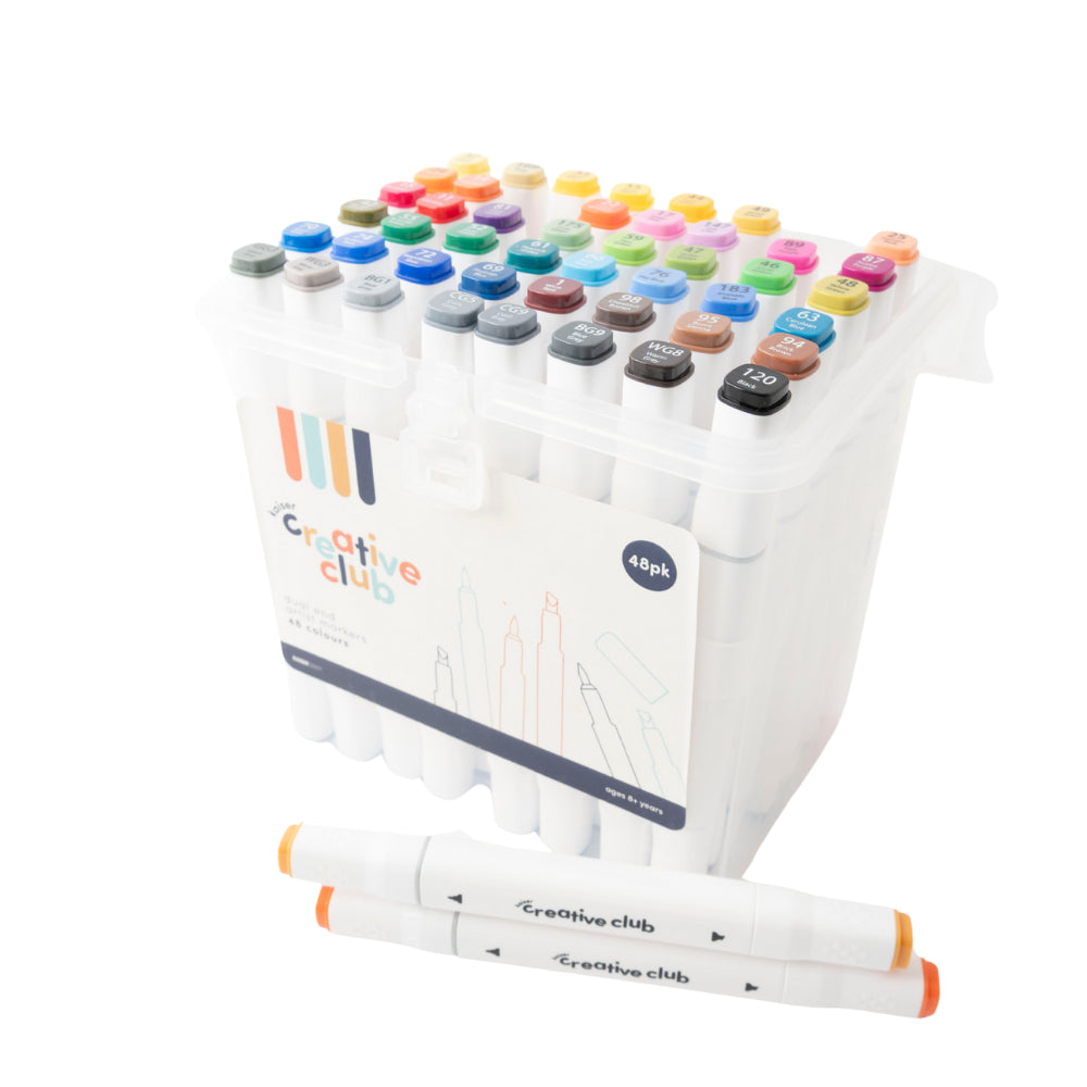 Creative Club Dual End Artist Markers 48pk