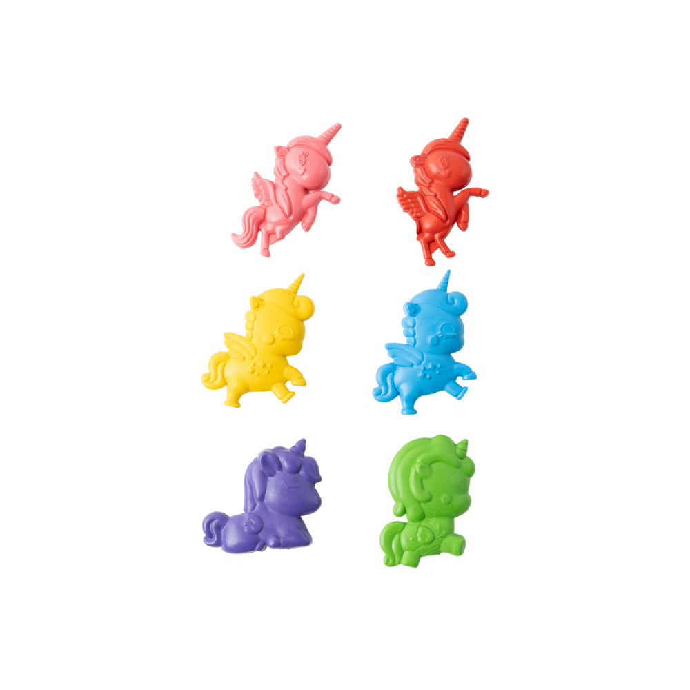 Creative Club Shaped Crayons 6pk - UNICORN