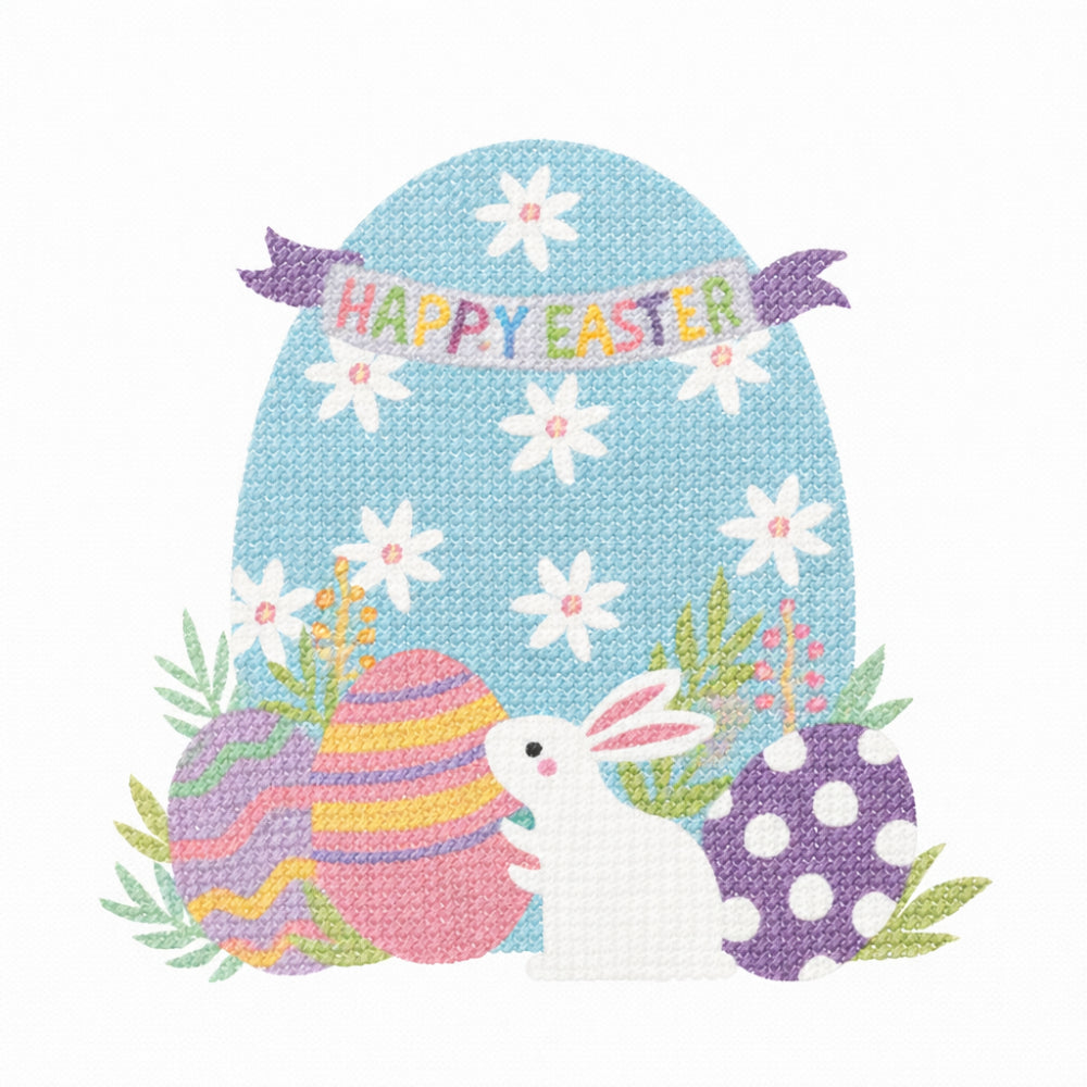 Kids Easter Sparkle Canvas 25x25 - HAPPY EASTER