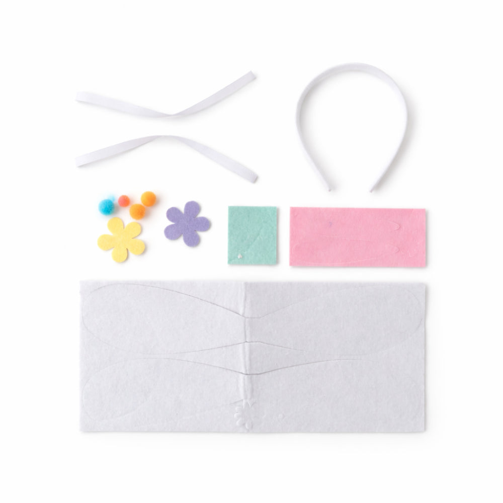 Kids Easter MYO Headband - WHITE BUNNY