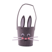 Kids Easter MYO Felt Basket - GREY MARLE RABBIT