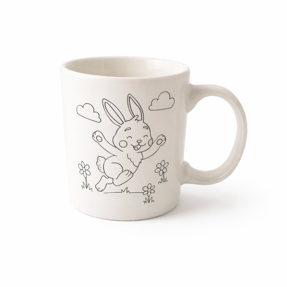 Kids Easter PYO Mug - SKIPPING RABBIT