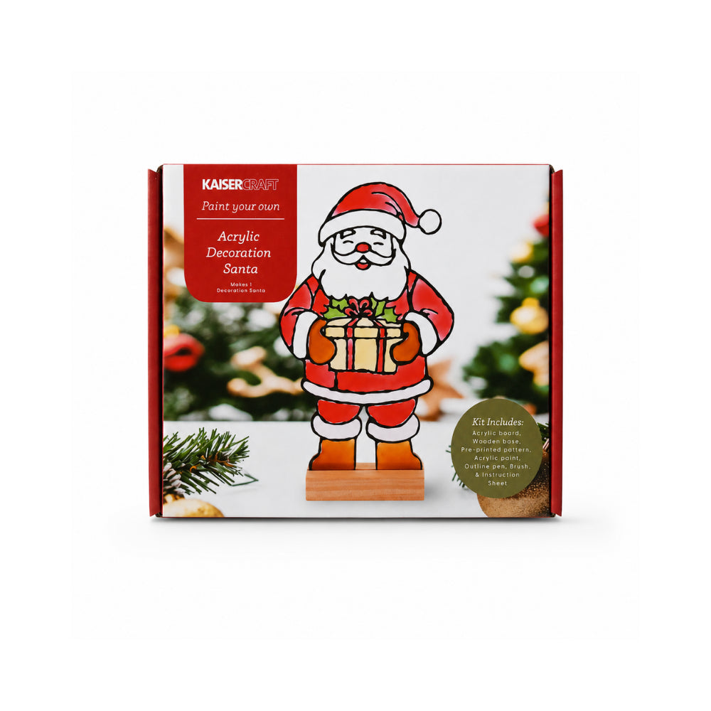 Christmas Make Your Own Acrylic Decoration Kit - SANTA