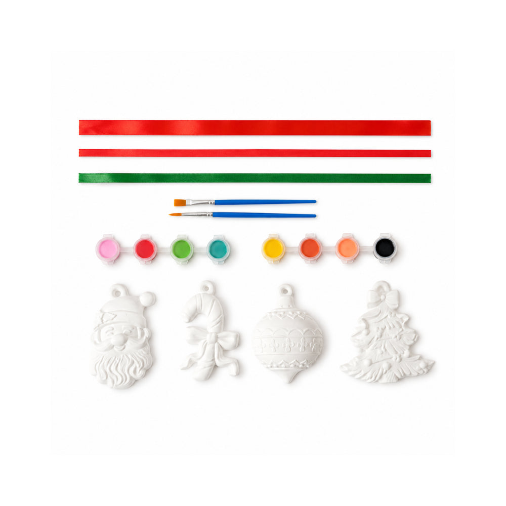 Christmas Paint Your Own Plaster Decorations 4 Pack