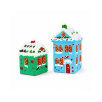 Christmas Paint Your Own Clay Decorations 2 Pack - HOUSES