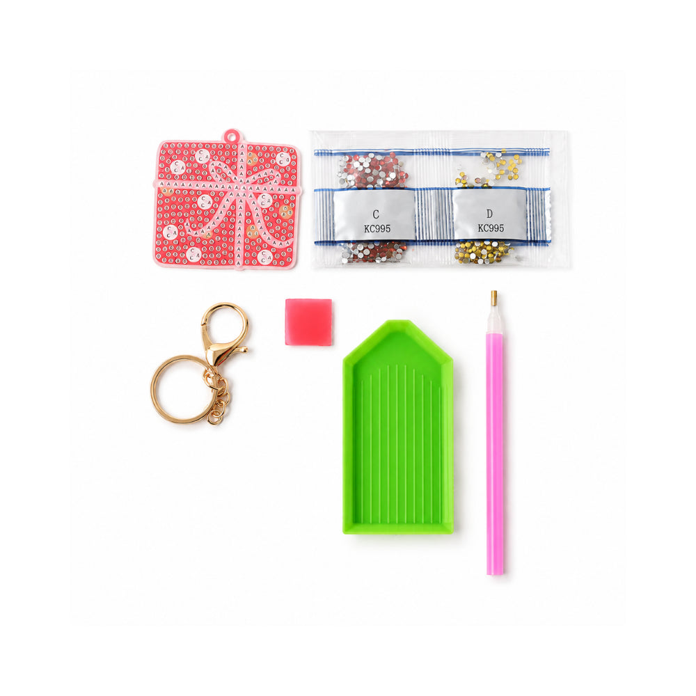 Christmas Sparkle Keyring - PRESENT