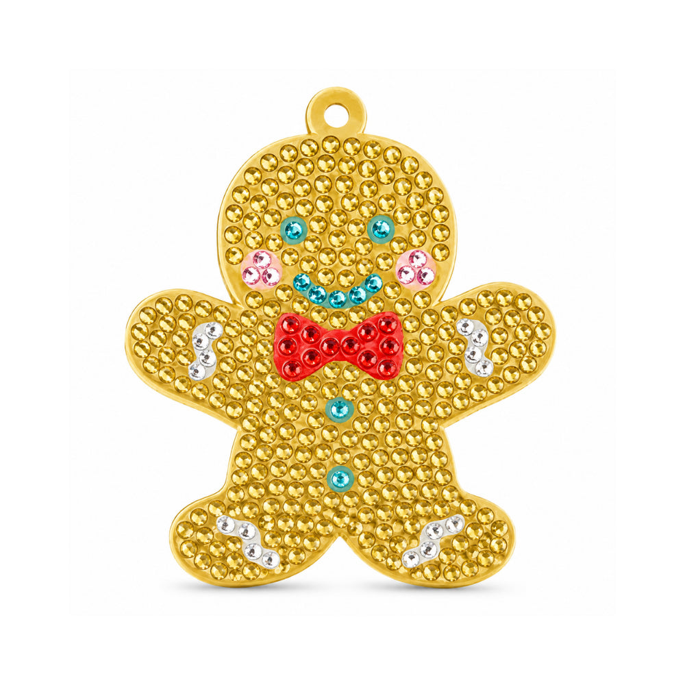 Christmas Sparkle Keyring - GINGERBREAD MAN