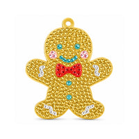 Christmas Sparkle Keyring - GINGERBREAD MAN