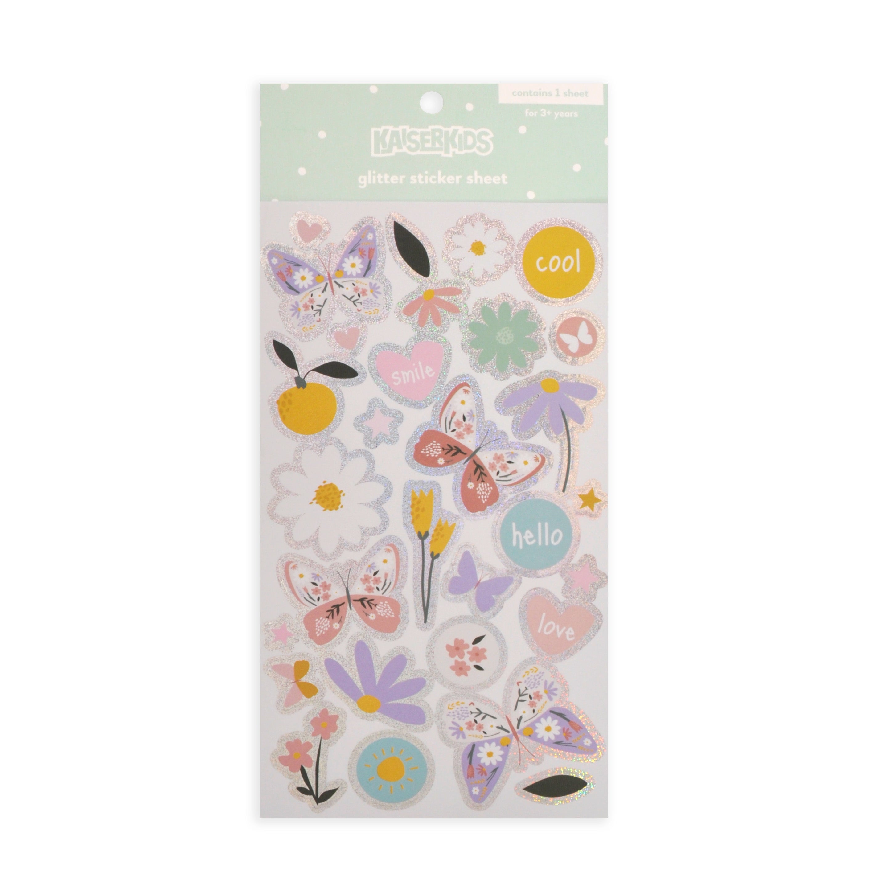 Creative Club - Kids Sticker Sheet Glitter - PRETTIES