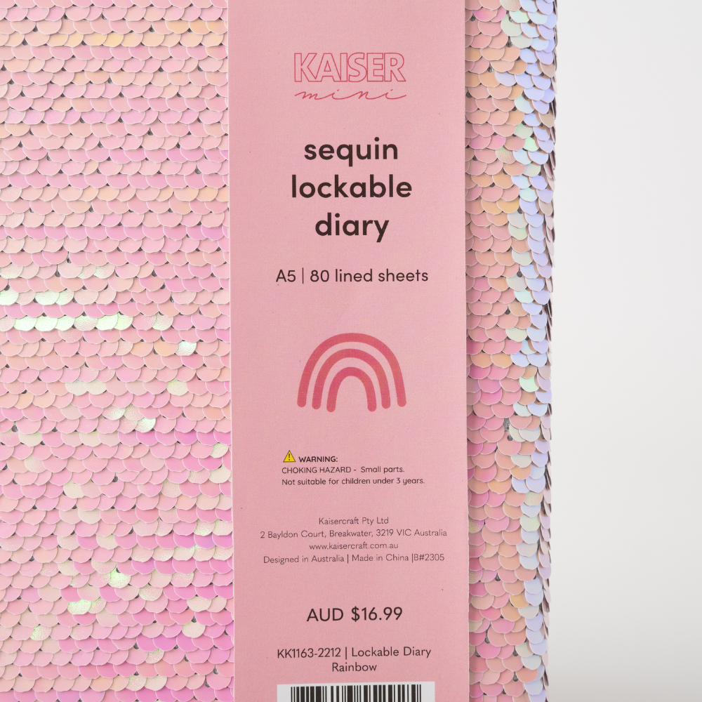 Creative Club - Kids Lockable Diary - RAINBOW