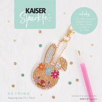 Kaiser Creative Club - Kids Sparkle Keyrings - RABBIT