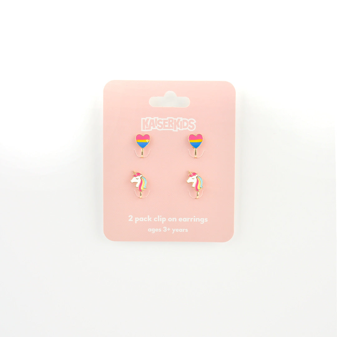 Earring Set - Heart Unicorn