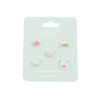 Ring Set 5Pc - Silver Star