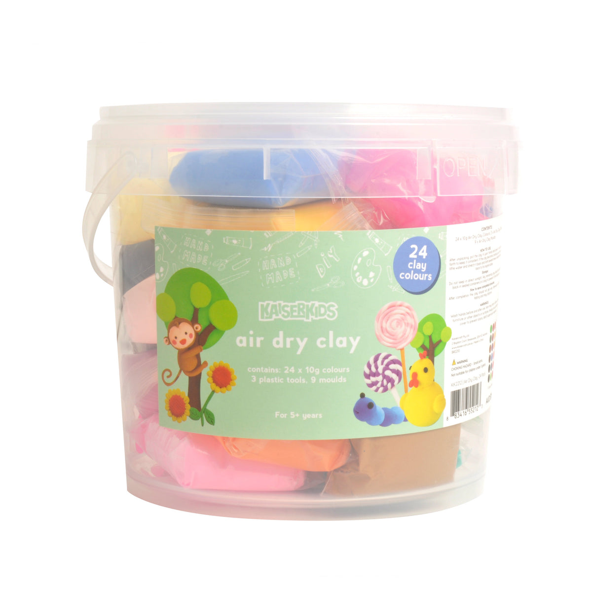 Kaiser Creative Club - Kids Air Dry Clay 24pk