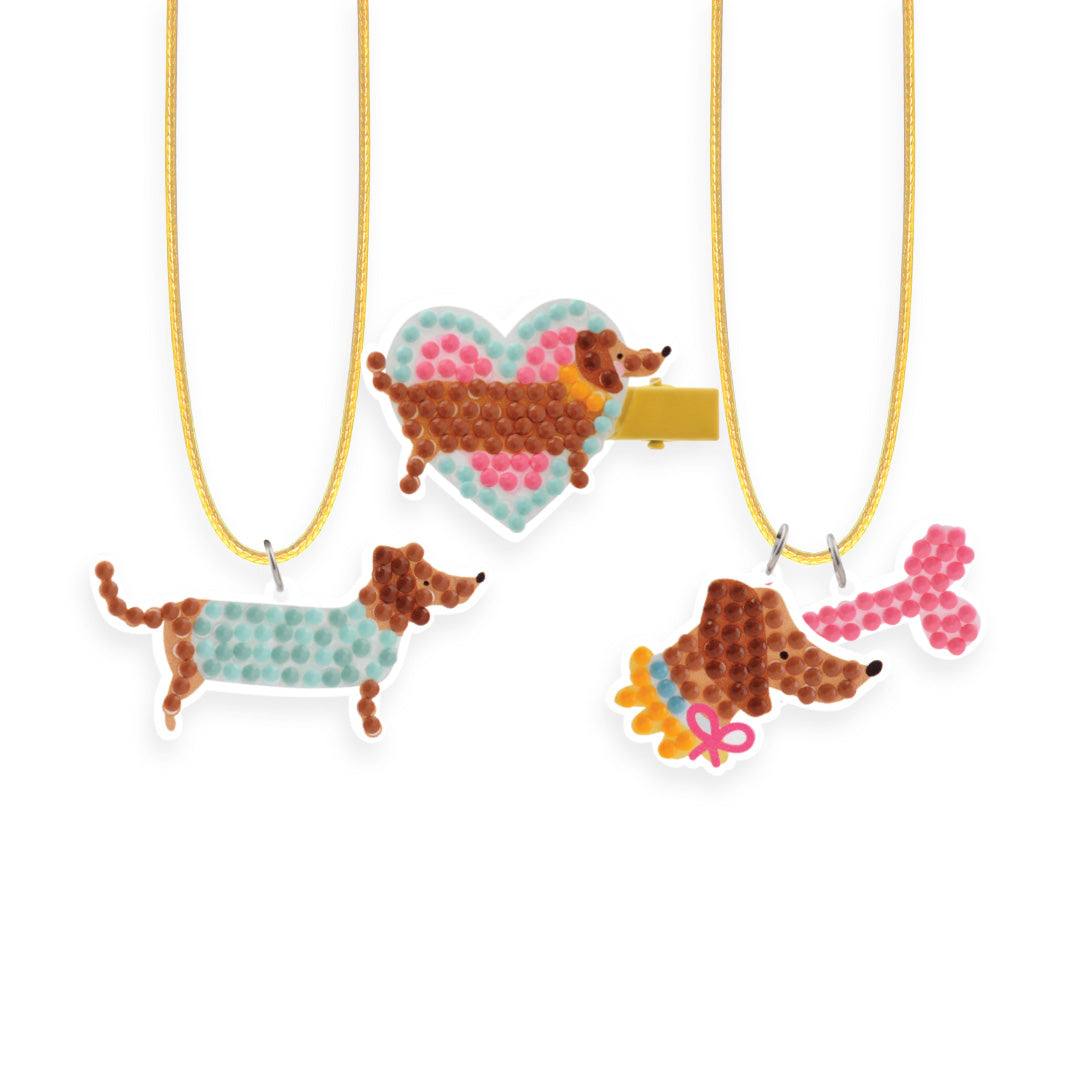 Sparkle Charm Jewellery Set - Sausage Dog