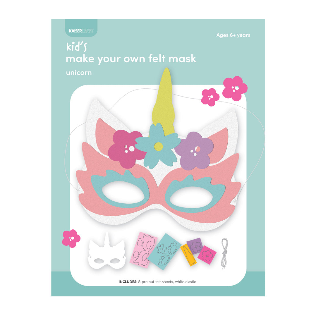 Make Your Own Felt Mask - Unicorn