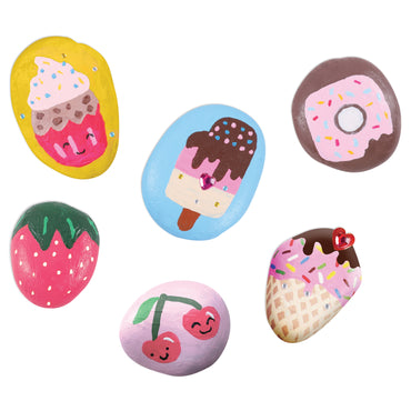 6Pk Rock Painting Kit - Sweets
