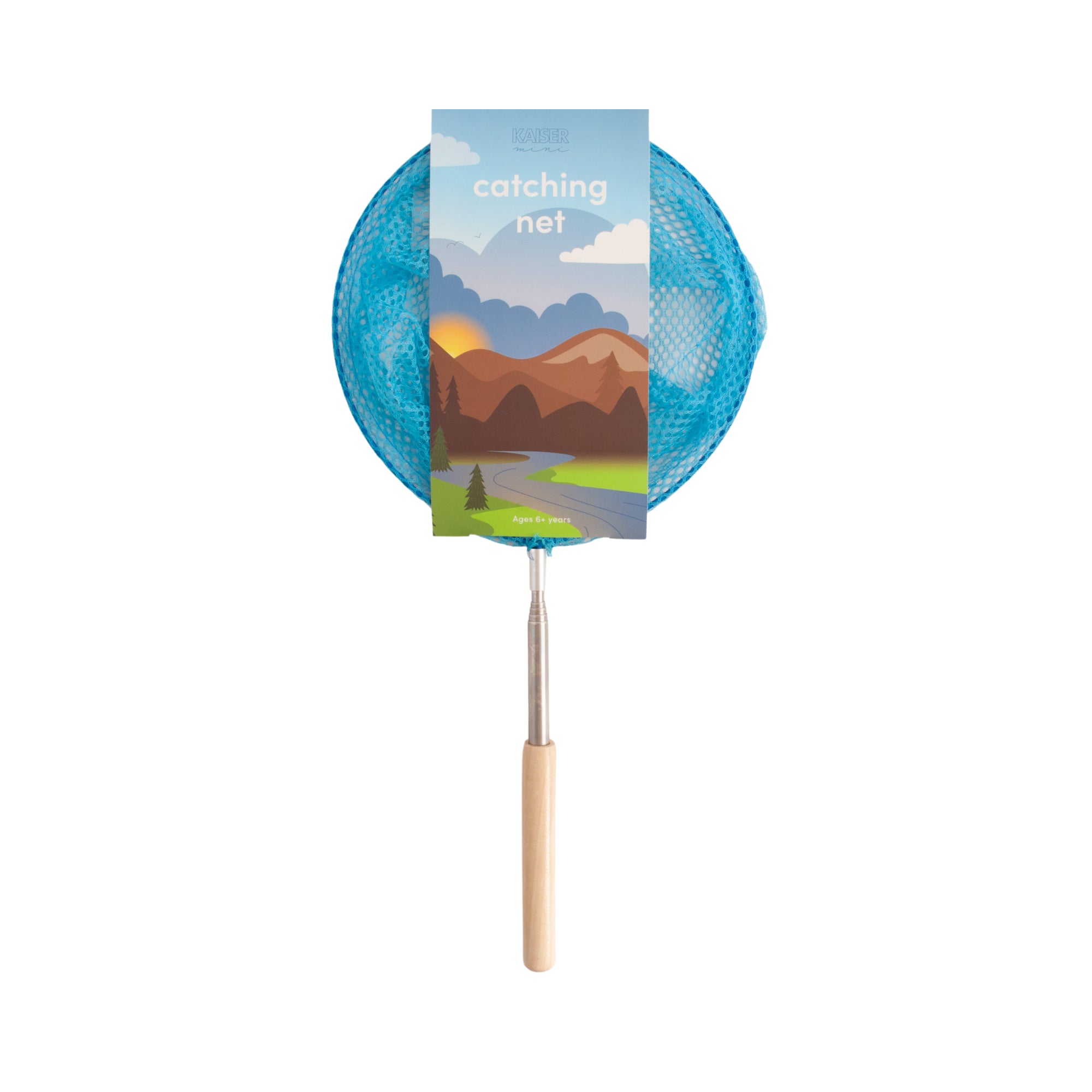 K Mini Explorer Wooden Catching Net - BLUE