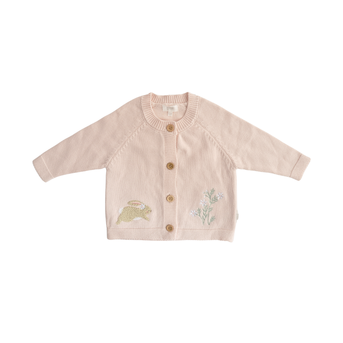 Baby Knitted Cardigan BUNNY Size 6-12M