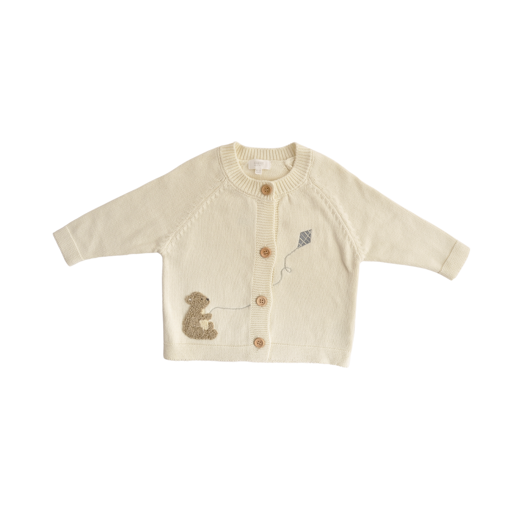 Baby Knitted Cardigan BEAR Size 6-12M
